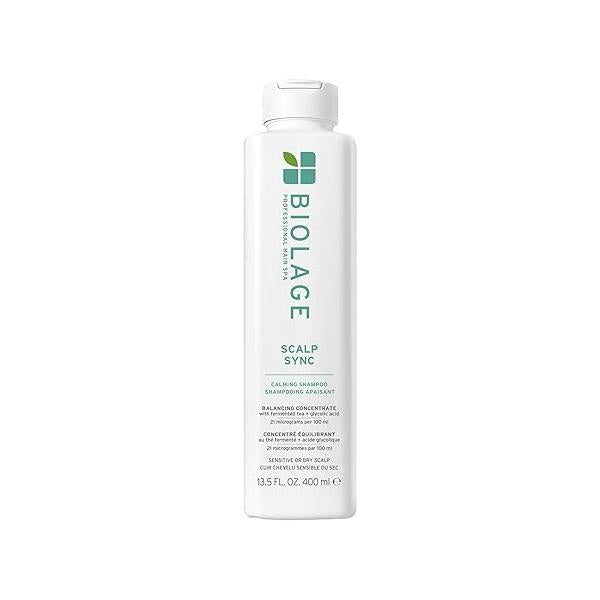 Biolage Scalp Sync Calming Shampoo - Gently Cleanses Dry & Sensitive Scalps, Hydrates Soothes, Fermented Tea Blend Glycolic Acid, Vegan Paraben-Free