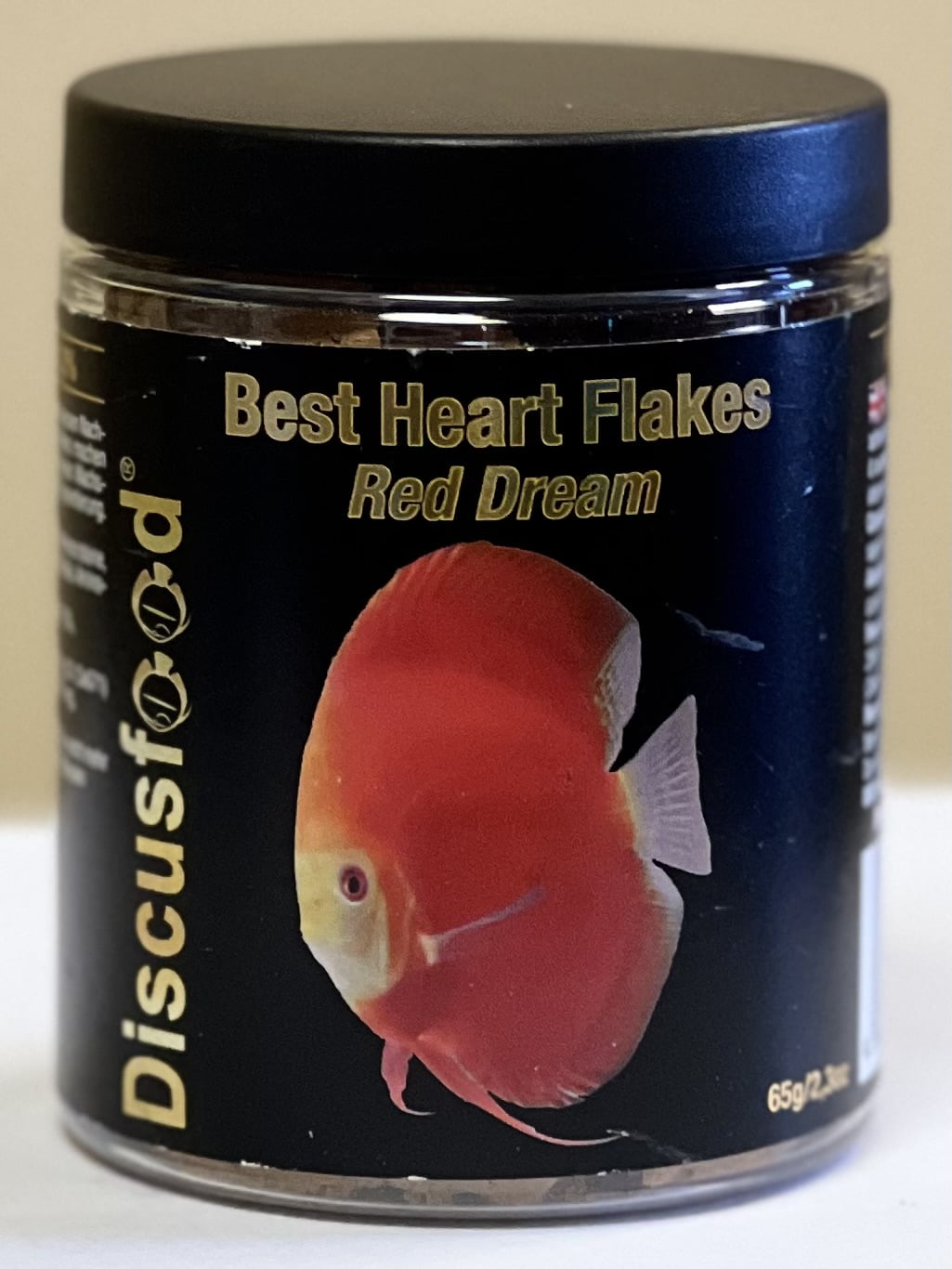 Discusfood Best Heart Flakes Red Dream Premium Fish Food, 2.3 oz