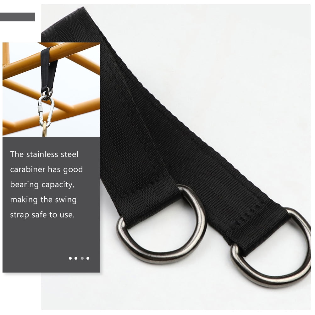 HAMPPLIES 6Pcs Heavy Duty Swing Hooks Tree Swings Straps for Camping and