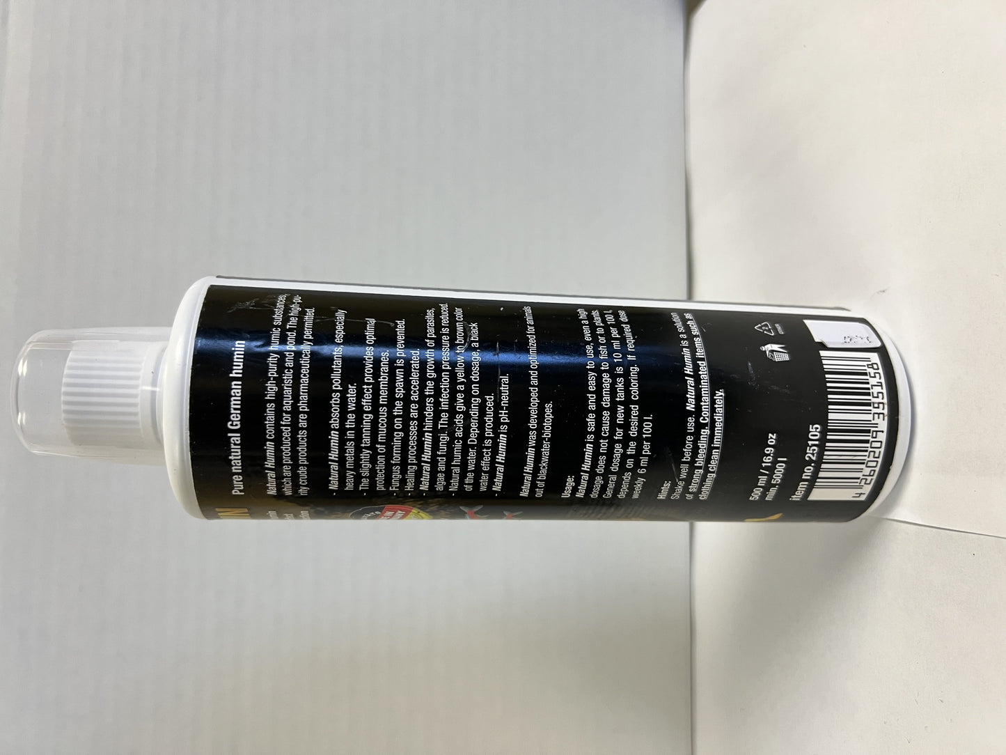 Discusfood Natural Humin Freshwater Salt Water Aquarium Water Treatment, 125 mL, 1 Count