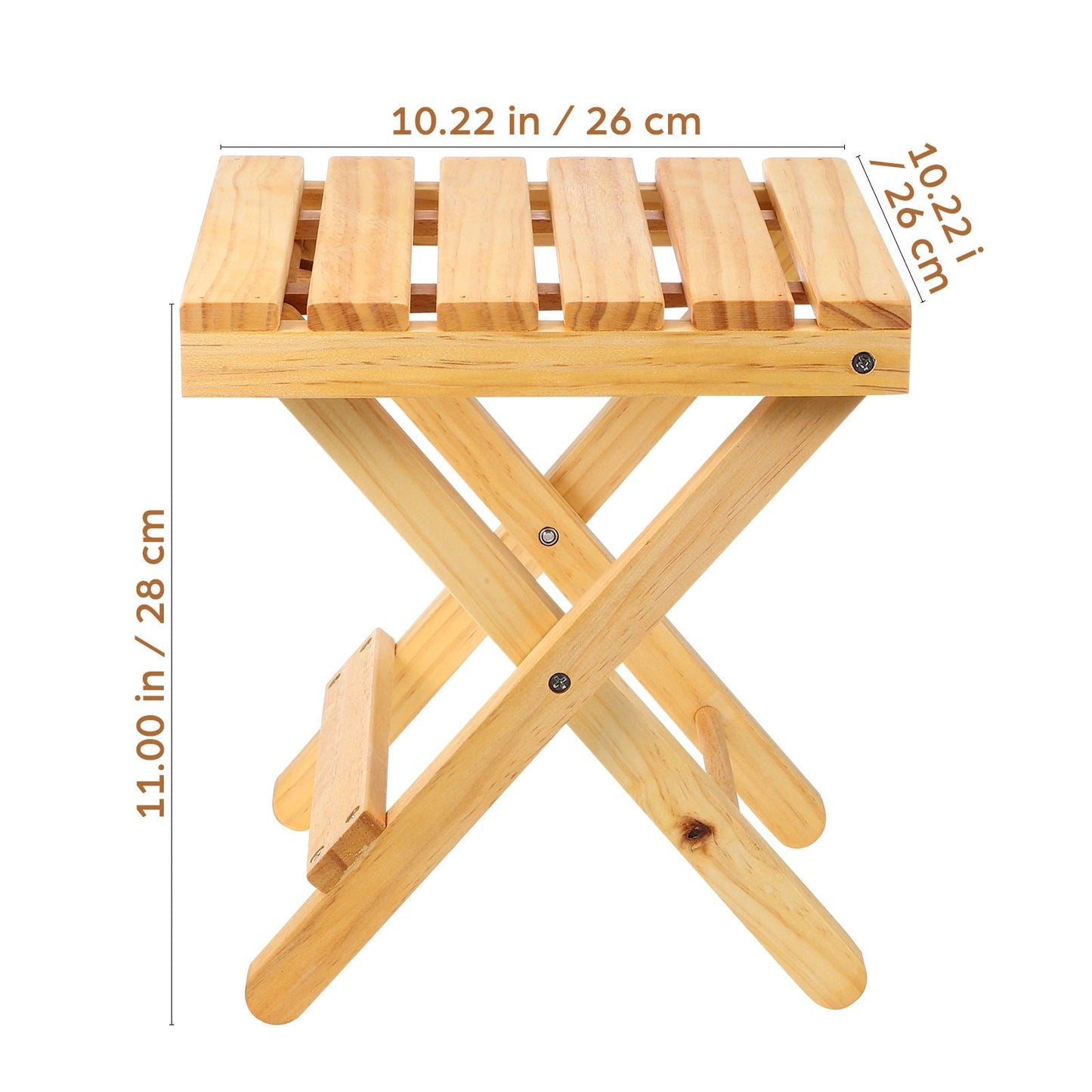 HAMPPLIES 1Pack Outdoor Small Side Table for Picnics and Parties and Portable Wood Plastic