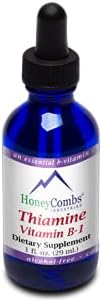 HoneyCombs Vitamin B2 (Riboflavin) Drops - 1 Fl Oz + Vitamin B1 (Thiamine) Drops- 1 Fl oz
