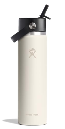 Hydro Flask 24 Oz Wide Mouth Flex Straw Cap Ivory