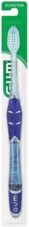 GUM Technique Deep Clean Toothbrush - Compact Soft - Soft Toothbrushes for Adults with Sensitive Gums - Extra Fine Bristles, 1ct (12pk)