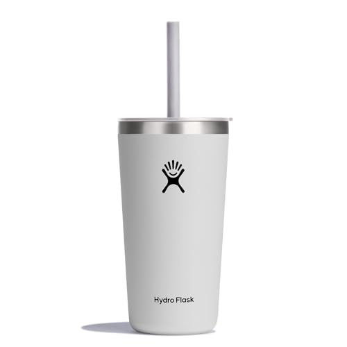 Hydro Flask 20 Oz All Around Tumbler Straw Lid White
