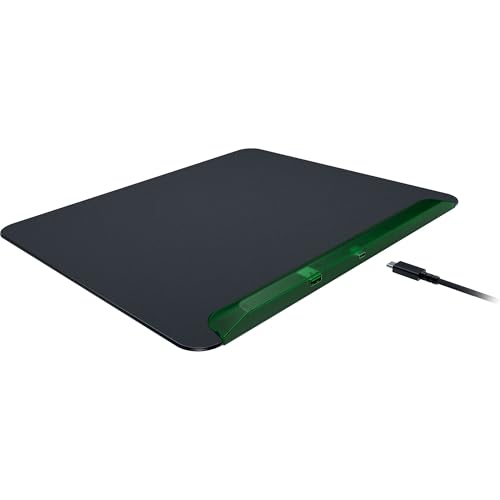 Razer Firefly V2 Pro Fully Illuminated RGB Gaming Mouse Mat: Backlit Design - 15 Zone Lighting - USB 2.0 Port - Detachable USB Type C Cable - Micro Textured Surface - Anti Slip Base - Phantom Green
