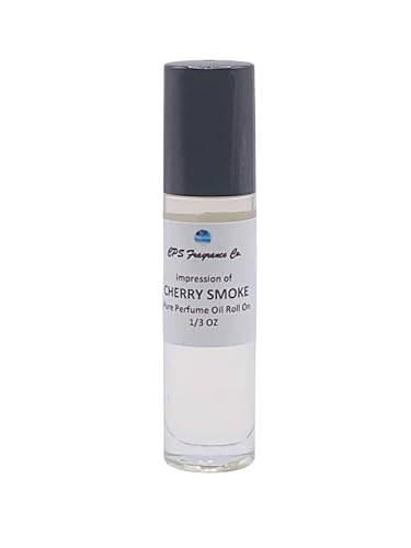 CHERRY SMOKE For Women & Men Type Hypoallergenic Pure Perfume Body Oil Roll On 1/3oz (10ml) CPS Fragrance Co. Impression made with Pure essential Oils + Organic Fractionated Coconut Oil