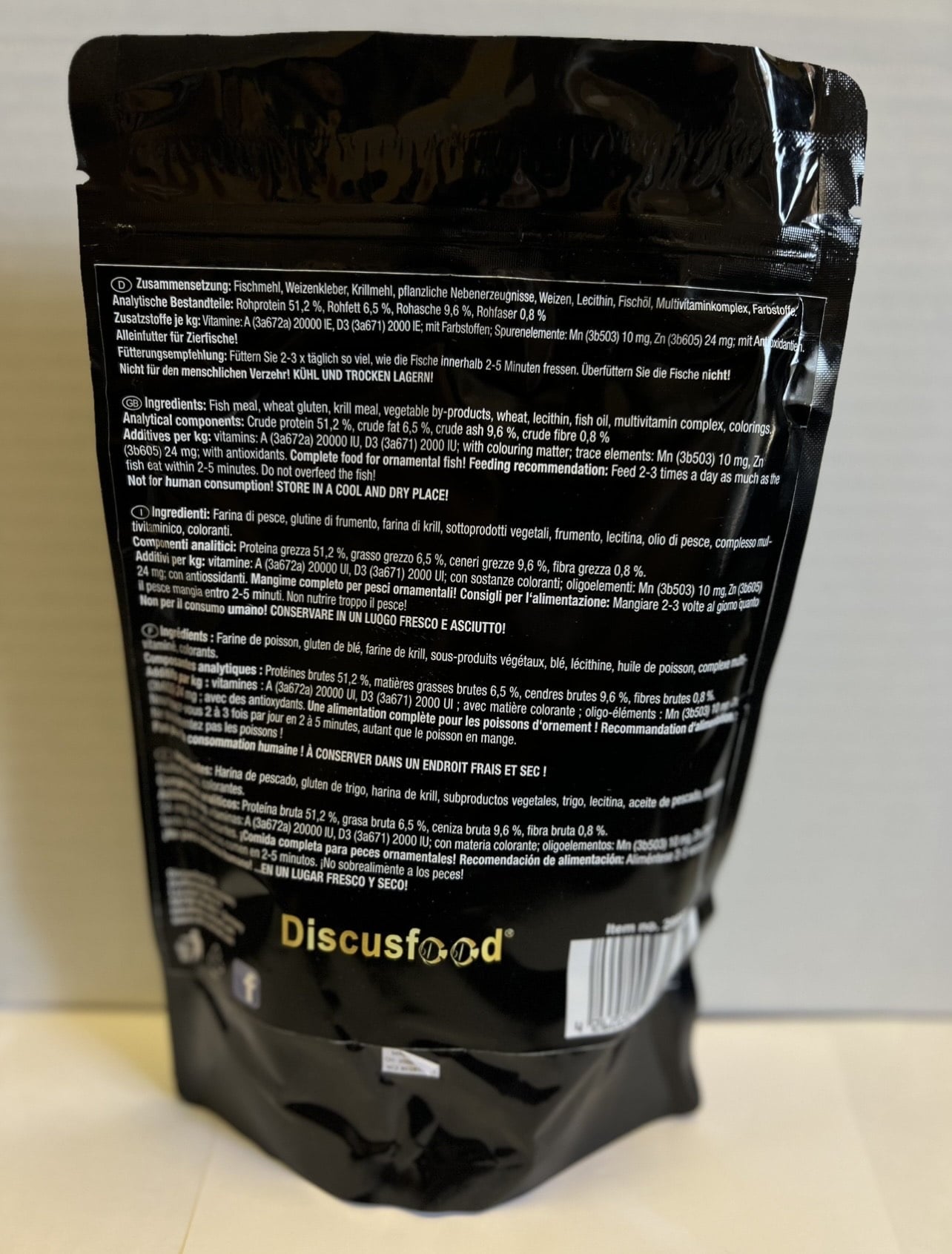 Discusfood Breeder Starter Food 1 Soft Granulate For Fish 1-3cm,  Fish Food, 500 grams