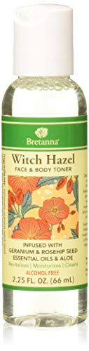 Bretanna Witch Hazel Toner Geranium Rosehip, 2.25 Fl Oz