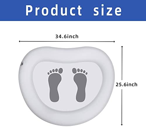 Inflatable Pool Foot Bath Basin, Foot Soaking Bath Basin for Pool Entry Ladder, Swimming Pool Clean Feet, Home Spa Treatment (1 Pack)