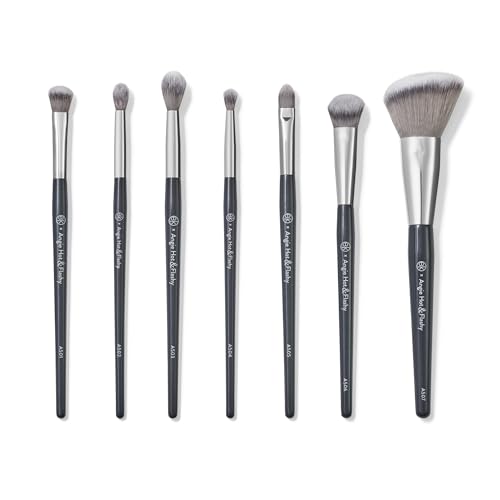 BK BEAUTY BRUSHES - ANGIE HOT & FLASHY Brush Set (7PC) - Viral Under-Eye Concealer, Eye Shadow, | Bronzer, Blush & Highlighter Makeup Brushes