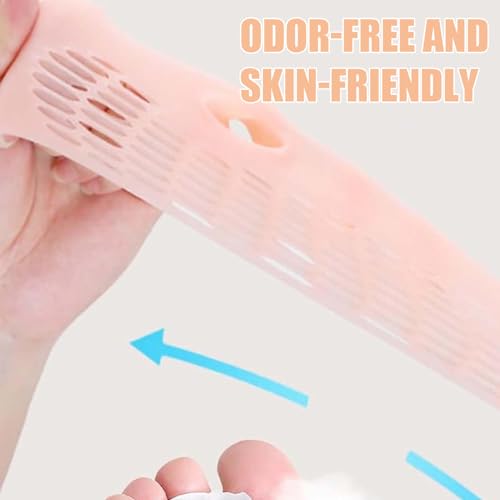 Hyggear Silicone Toe Separators for Women & Men, 4 Packs Toe Separators Bunion Corrector Cushion, Breathable Soft and Comfortable Gel Foot Cushions, Multiple Colors (4 Pairs)