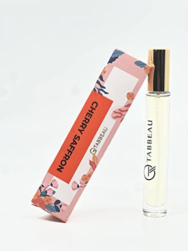 CHERRY SAFFRON Eau De Parfum| Handmade Fragrance Unisex for Women and Men|Clean & Natural Ingredients|Vegan based with notes of Pure Saffron & Cherry(TRAVEL SIZE 10 ML/0.33 OZ)