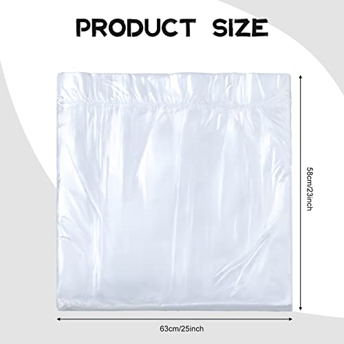 100 Pcs Disposable Foot Tub Liner Portable Bath Bags Plastic Pedicure Spa Bags Thin Large Foot Bath Liners Disposable Spa Hotel Home Use, 25 x 23 Inches