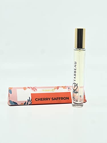 CHERRY SAFFRON Eau De Parfum| Handmade Fragrance Unisex for Women and Men|Clean & Natural Ingredients|Vegan based with notes of Pure Saffron & Cherry(TRAVEL SIZE 10 ML/0.33 OZ)