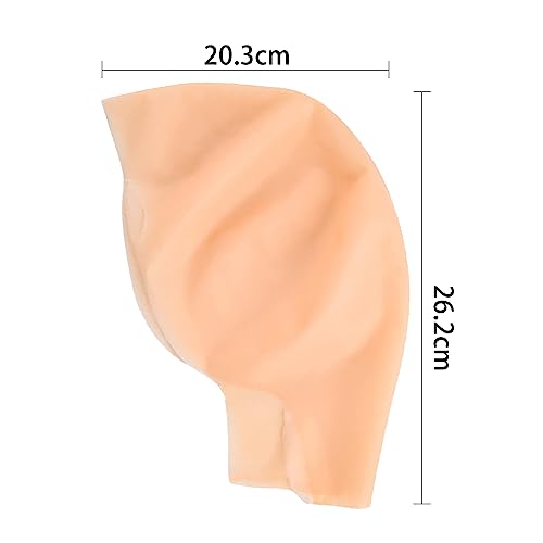 Hoedia 2 PCS Makeup Latex Bald Caps and 2 PCS Nylon Wig Caps Costume Accessories for Halloween Party Adults Kids