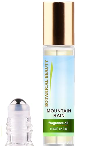 Botanical Beauty MOUNTAIN RAIN FRAGRANCE OIL ROLL-ON 0.338 FL OZ (10 ML) Rollerball Perfume, Alcohol-Free, Long Lasting
