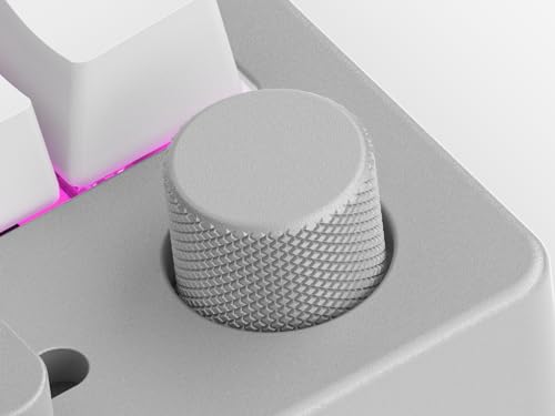 Glorious GMMK Mechanical Numpad- 10 Key USB Programmable Keypad - Hot Swappable, Volume Control, RGB Backlit, Wired & Wireless Bluetooth - Laptop & Keyboard Accessories- White