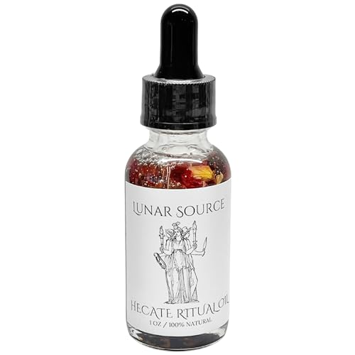 Hecate Ritual Oil | Hekate Witchcraft Pagan Herbal Intention Triple Dark Moon Goddess Temptress Spell Altar Body Perfume Devotee Invocation Offering