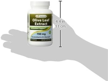 Best Naturals 2 Pack Olive Leaf Extract 700mg 90 Capsules (Total 180 Capsules)