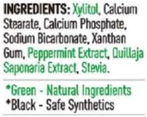 200 Pack Natural Toothpaste Tablet Bits - Chewable Mouthwash Whitening Bite Tablets for Teeth SLS & Fluoride Free Eco & Travel Friendly - Zero Waste Packaging - Mint & Activated Charcoal (Peppermint)