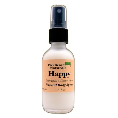Happy Aromatherapy Body Spray – Bright, Citrusy & Uplifting with essential oils of Lemongrass + Citrus + Herbs