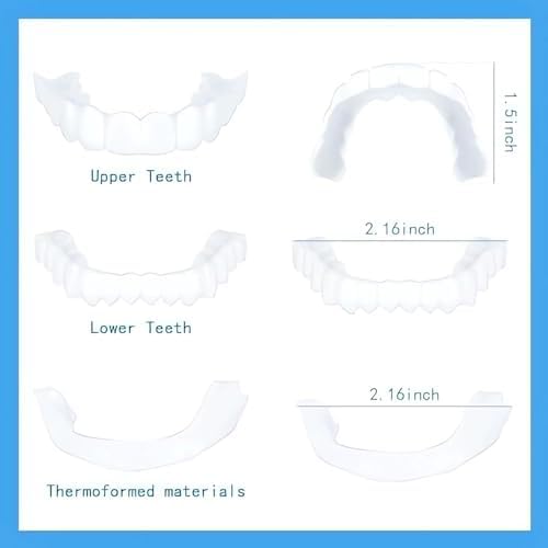 2 Pairs, Temporarily Adjustable for Men and Women, Regain Confidence