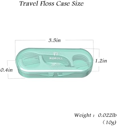 Holy Rose Dental Floss Dispenser 2 Box, Floss Picks Micro Portable Case 2 Boxs,with Adults Floss Sticks 196 Count,Flossers Toothpicks Sealed Storage Perfect forFamily,Hotel,Travel for Clean Teeth.