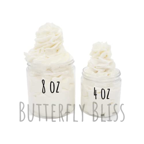 Honeysuckle Whipped Body Butter, natural lotion, organic, 4oz jar, made with shea butter, mango butter, coconut oil, almond oil