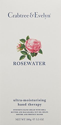 Crabtree & Evelyn Ultra-Moisturising Hand Therapy, Rosewater, 3.5 oz