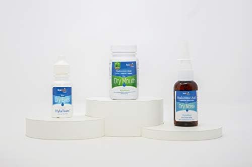 Hyalogic HyaMints Breath Mints for Dry Mouth- Sugar Free Mint Flavor— Natural Breath Freshener w/Hyaluronic Acid, Cranberry Extract, Xylitol, Slippery Elm, Orange Pectin (60 Count)