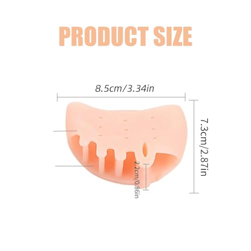 Hyggear Silicone Toe Separators for Women & Men, 4 Packs Toe Separators Bunion Corrector Cushion, Breathable Soft and Comfortable Gel Foot Cushions, Multiple Colors (4 Pairs)