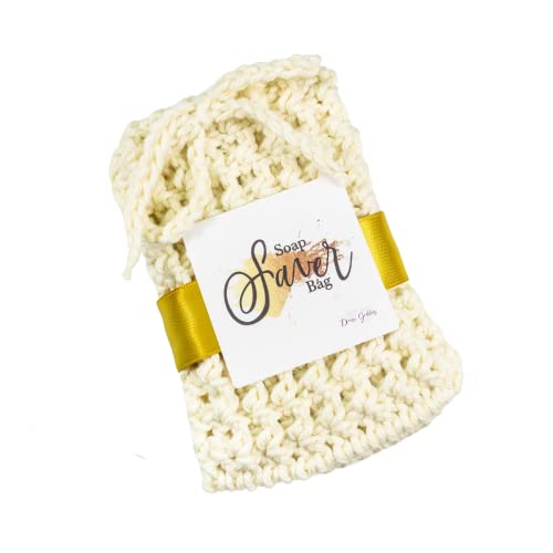 Ivory 3 Pack Set - Bar Soap Saver Bag - Handmade Cotton Soap Sack - Bathing Accessories - Handmade Bath Products