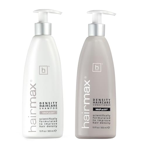 Hairmax Shampoo & Conditioner | Anti Thinning formula | Advanced Hair & Scalp Therapy for Thinning Hair | Cleanses, Hydrates & Strengthens | Sulfate & Paraben-Free | 10 fl oz each