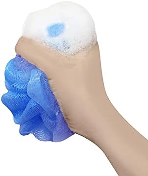 12 Blue Bath or Shower Sponge Loofahs Pouf Mesh Wholesale Bulk Lot