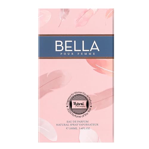 Hybrid & Company Women Bella Pour Femme Eau De Parfum Vaporisateur Natural Spray 3.4 Fl Oz