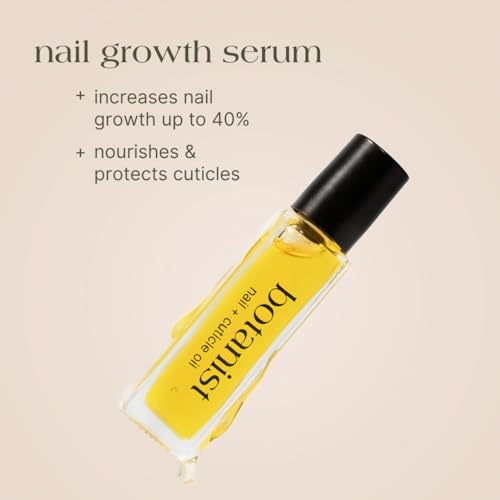 Botanist Nail Rescue Kit | Nail Strengthening Polish + Growth Serum | Grow and Strengthen Nails Damaged from Acrylics, Dip, and Gel Manicures | Non-Toxic, 84% Plant Based, 21-Free & Vegan (Rose)