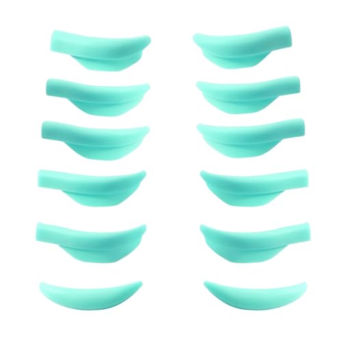 Liber Beauty Eyelash Lift Pads Lash Lift Rods Green Eyelash Perm Silicone Pads 9 Sizes 18 Piece Reusable Soft Lash Lift Shields for Different Length Eyelashes Perfect Lifting