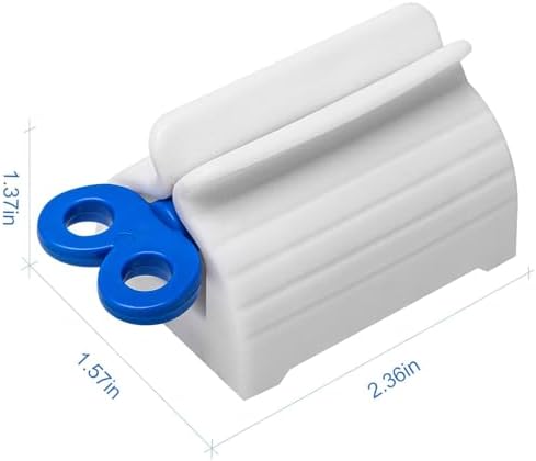 3D Ultra Whitening Vivid Mint Toothpaste 3 Large Tubes of 5.2 oz (Total 15.6 oz) | Strengthens Enamel | Removes 90% of Surface Stains | Toothpaste Squeezer