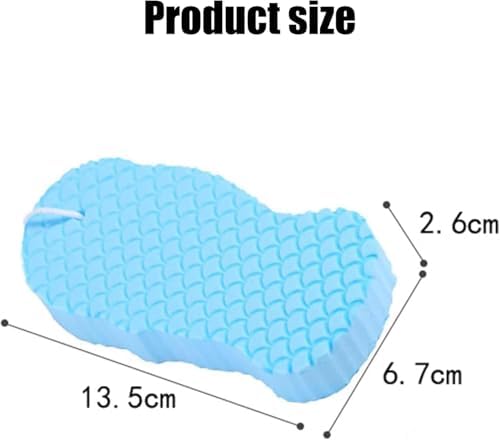 2pcs Berosely Radiant Skin Sponge, 3D Radiant Skin Super Soft Exfoliating Bath Sponge, Friendly Reusable Super Soft Exfoliating Bath Sponge for Men Women