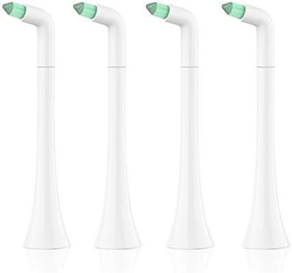 Interdental Replacement Toothbrush Heads for Philips Sonicare Click-on Brush Head System, for Cleaning Braces/Between Teeth/Back Teeth (4-Pack, White)