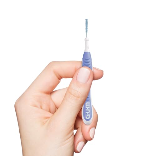 GUM Proxabrush Go-Betweens - Micro Tight - Interdental Brushes - Soft Bristled Dental Picks for Plaque Removal Health - Safe for Braces & Dental Devices, 10 Count(Pack of 4)