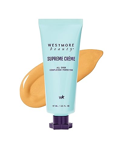 Westmore Beauty Supreme Creme All-Over Complexion Perfector – Long-Lasting CC Cream Foundation - Waterproof & Transfer-Resistant Skin Tint - 3.3 Oz (Medium)