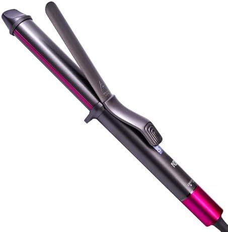1 1/4 Inch Curling Iron, Ceramic Coated Hair Curling Wand, Rapid 430°F Heating, Temperature LED Display, 6 Temperature Settings, 60 Minutes Auto-Off