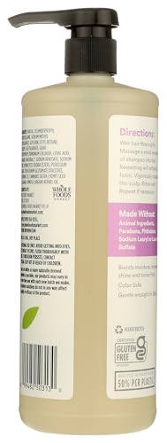 365 by Whole Foods Market, Moisture & Shine Shampoo with Hemp Seed & Argan Oil, Lavender Scent, 32 Fl Oz