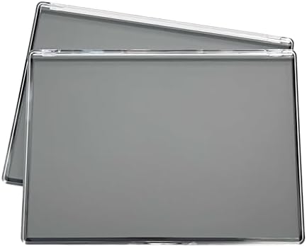 2 Pack XL large Magnetic Makeup Palette with Clear Top, Empty Cosmetics Pan Dispensing Storage Box with 40pcs Metal Sticker for DIY Eyeshadow Lipstick Blush Powder- 9.25'' x6.57''