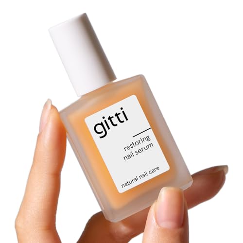 gitti Restoring Nail Serum I Natural Nail Care, Non-Toxic, Plant-based, 98% Natural Origin, Cruelty-Free, Vegan I Hydrating, Helps Strengthens Nails, Non-Greasy, Nail Recovery (0.5 fl oz)