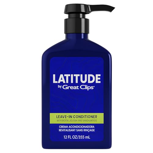 GREAT CLIPS LATITUDE Leave-In Conditioner | Hydrating Leave In Conditioner for Men | Promotes Hair Strength + Renewal | 12oz