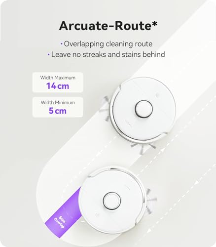 NARWAL Freo Mate Robot Vacuum and Mop Comb, Washing & Drying, Dirt Sense Ultra Clean, Auto Add Cleaner, LCD Display, Smart Swing, Arcuate-Route, WiFi, APP Control, White