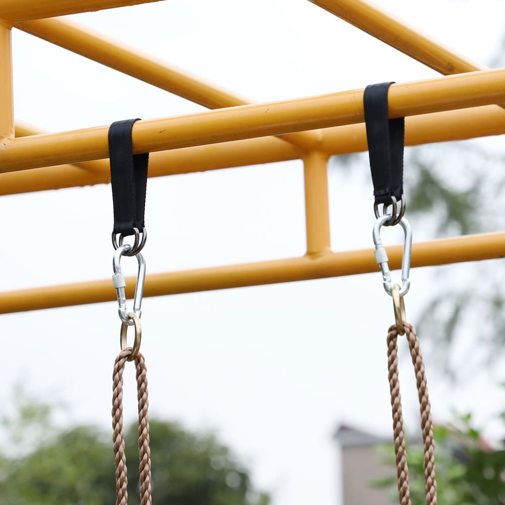 HAMPPLIES 6Pcs Heavy Duty Swing Hooks Tree Swings Straps for Camping and